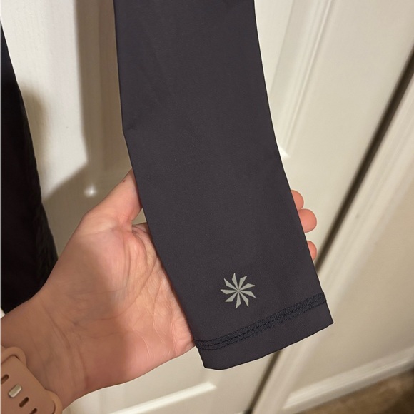 Athleta Long Sleeve Quarter Zip Athletic Dress Charcoal Tennis Golf Size M - Picture 4 of 6